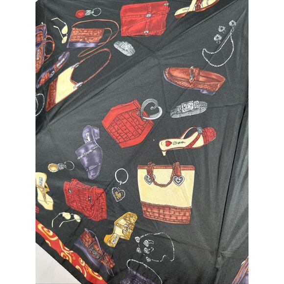 Brighton Black & Red Accessory Pattern Umbrella - Picture 2 of 11